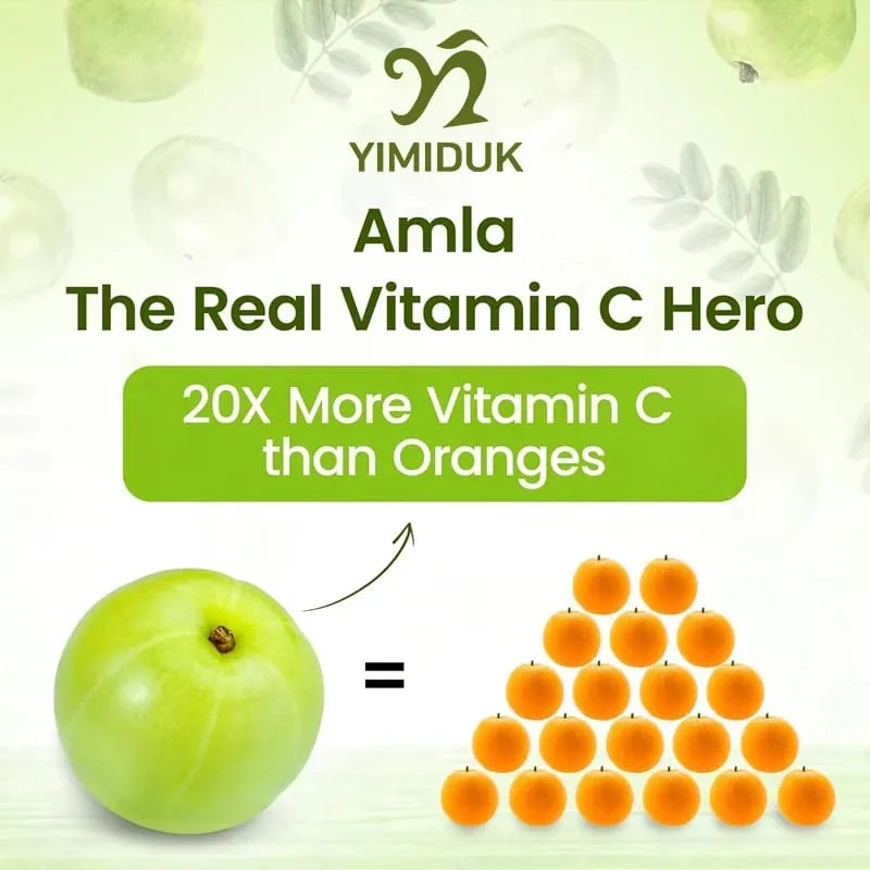 Buy 1 Get 1 Free! Pure Amla Capsules Helps Maintain Healthy Glucose Levels Metabolic Balance Improves Complexion from Within