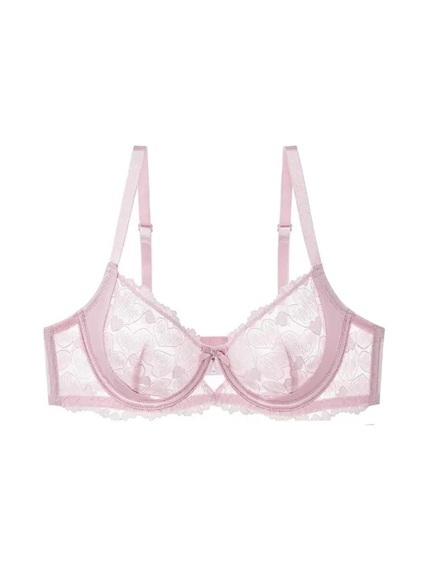 Set Pakaian Dalam Pelangsingan Renda Perancis Seksi Push Up Bra & Seluar Dalam Ringan Mewah Mewah Nipis Cincin Keluli YUQI Set Kawalan Perut Push Up Seksi — image 8