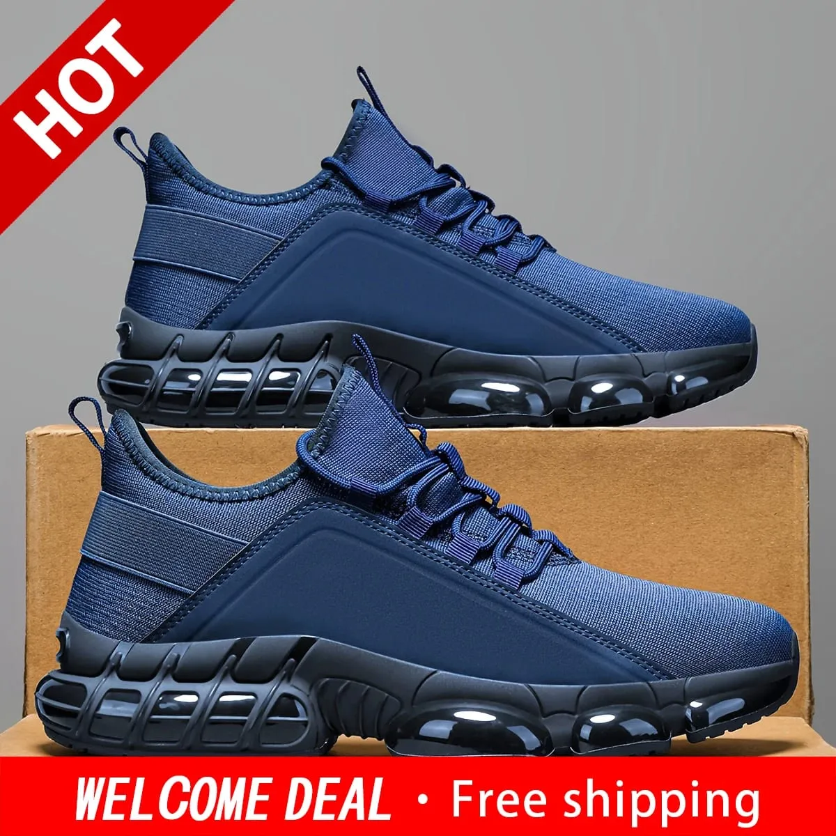 Men's Fashionable Breathable Sports casual shoes Lightweight and Comfortable Casual shoes Versatile Men's shoes