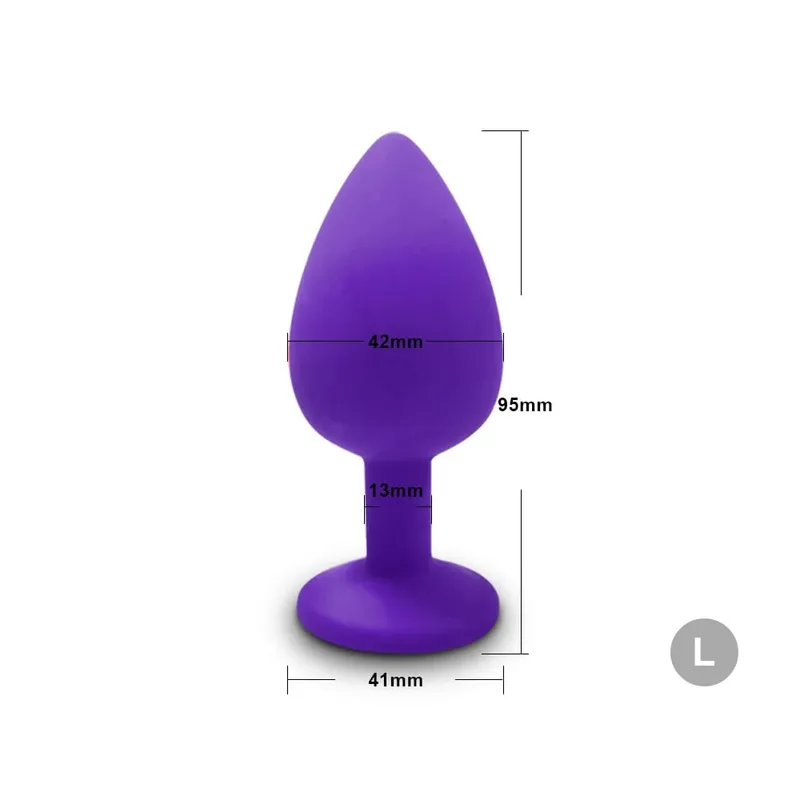S/M/L Anal Plug Butt Vibrator Sex toy Women/Men Soft Silicone Detachable Erotic Bullet Anal plug Bullet Gay Sex Toys for Adults