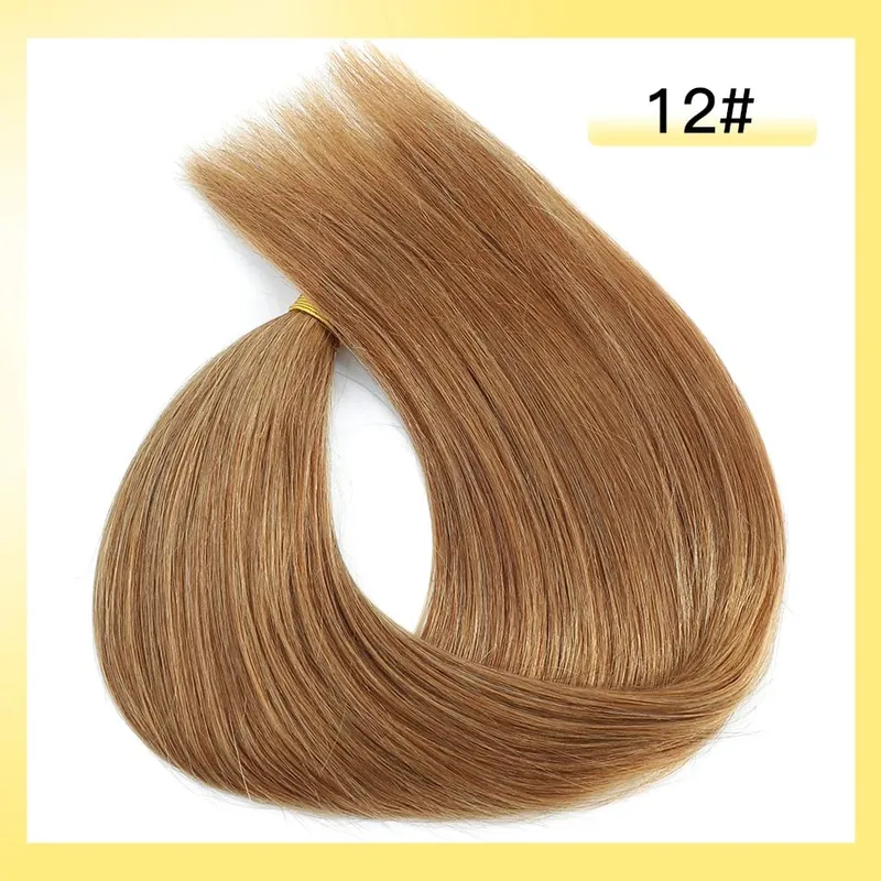 Inget inslag vietnamesiskt hår Mänskligt hår Bulk 613 100% Virgin Remy Rakt hår Bulk 99j Real Natural Hårförlängning Grått blont hår