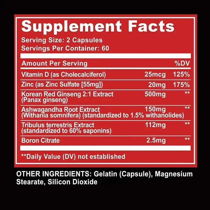 Muscle Builder Supplement - Hormone Balance Muscle Growth and Strength Promote Metabolism Improve Athletic Performance