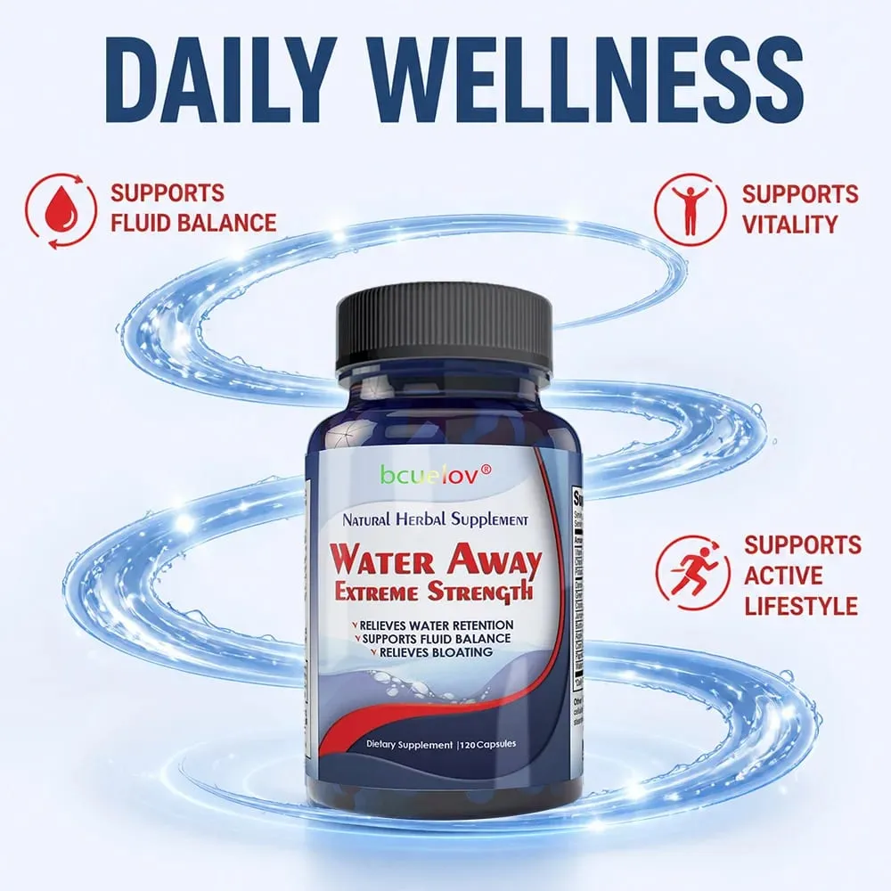Natural Herbal Supplements - Promotes Healthy Digestion Gently Relieves Water Weight Bloating & Bloating