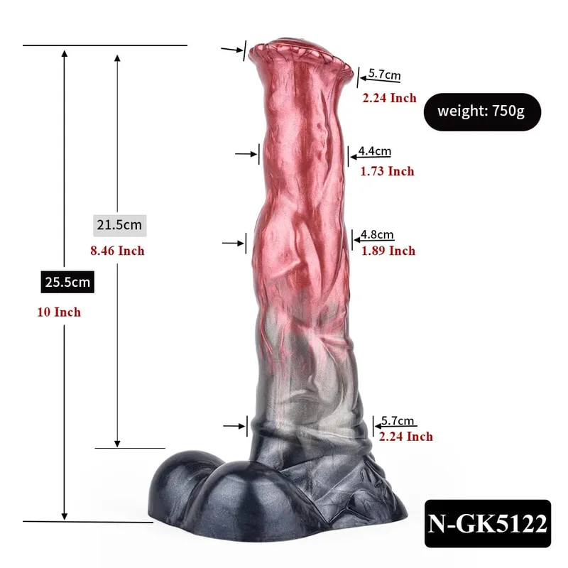 Silicone Horse Dildo Long Penis Anal Plug Huge Knot G-spot Vaginal Stimulator with Suction Cup Adult Sex toy for Women Men