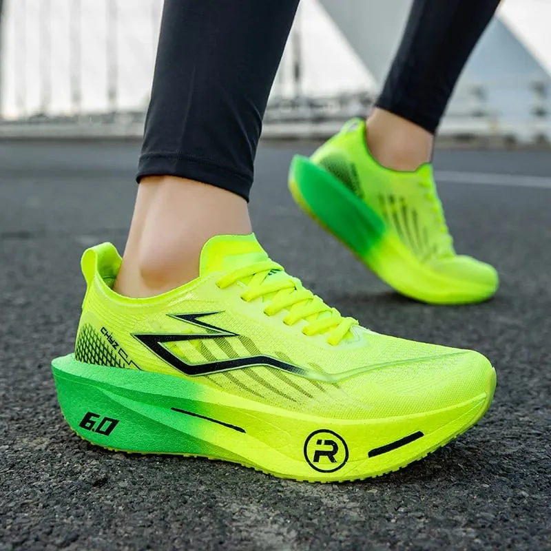 Marathon Running Shoes Men Carbon Board Speciality Sports Breathable Lightweight Women's Comfortable Athletic Nonskid Sneakers