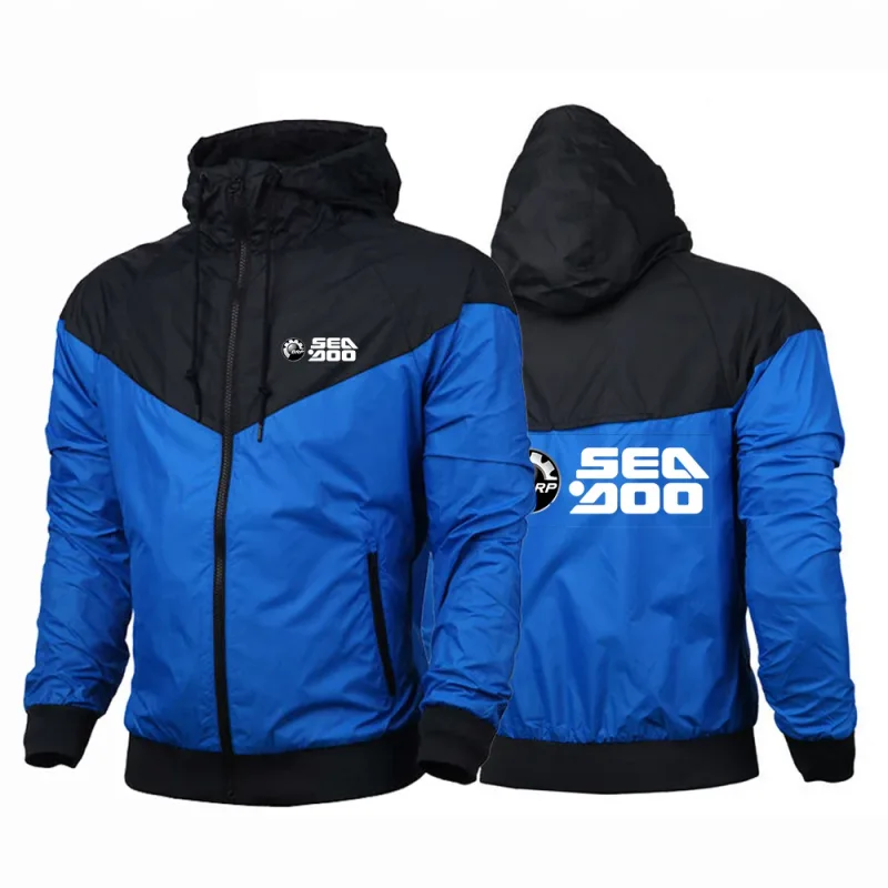 BRP Sea Doo Seadoo Moto Logo Print Spring Autumn Outdoor Men's Premium Cardigan Coat 2026 New Windproof Sports Jacket Hoodies
