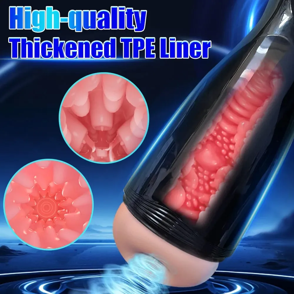 Sex Toys for Men Automatic Male Masturbator Cup Blowjob Sex Machine Blowjob Vagina Masturbation Pussy Penis Trainer with 10 Frequency Vibration Sexy Voice Masturbation Toys — image 3