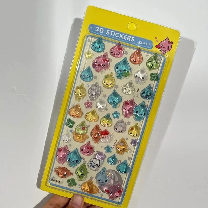3D Stickers Cartoon Sticker Accessories Cute Stickers Seal 3d Phone Stickers Notebook DIY Stickers ボンボン ドロップシール