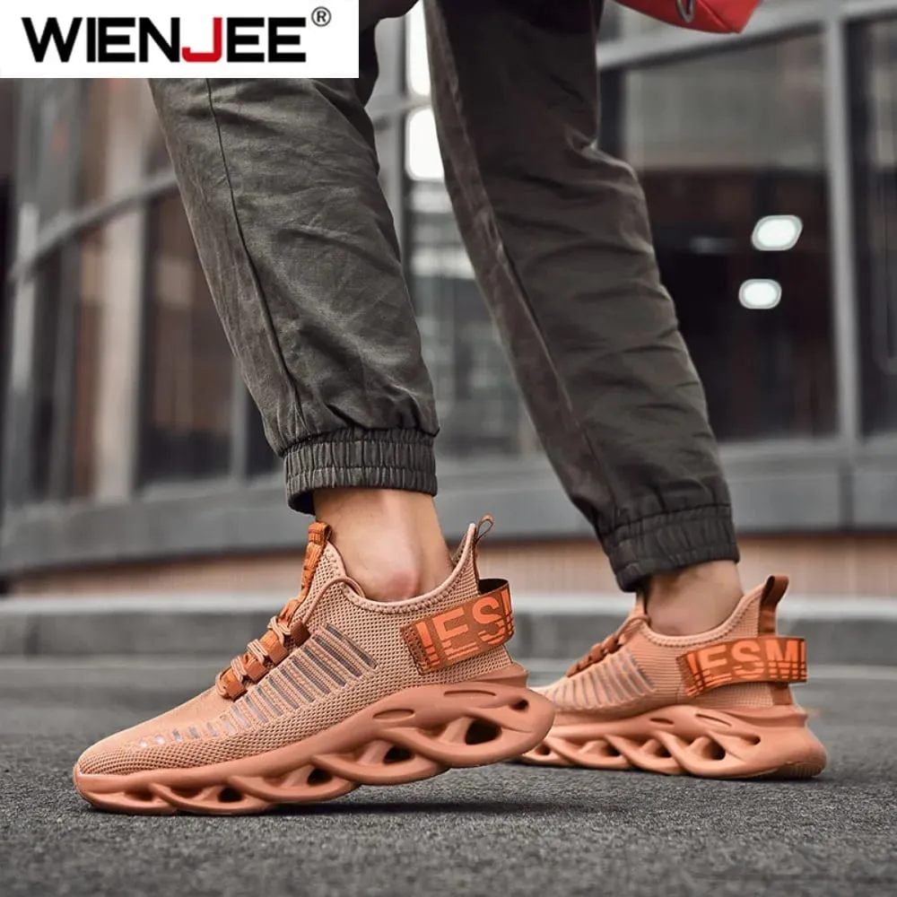 Mens Athletic Sneakers Magaan na Breathable Gym Shoes Non Slip Walking Shoes Kumportableng Sports Shoes Para sa Men Training — image 7