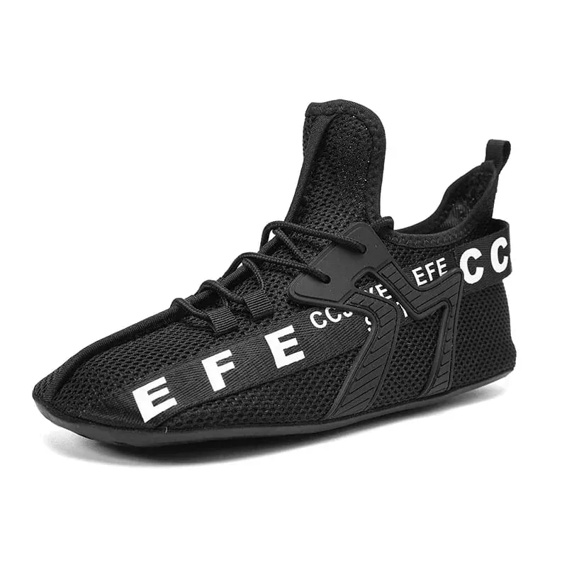 Vita Sneakers Herr Högtopp Bekvämt ventilerande Mesh Fritidsskor Strumpor Skor Stor storlek 47 Utomhus promenadskor för män