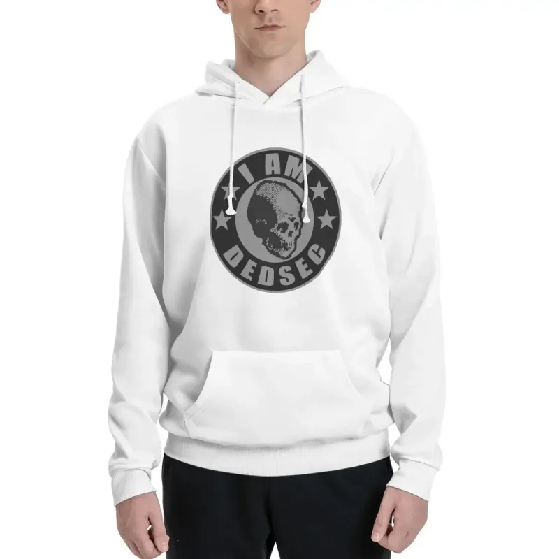 I Am Dedsec Hoodies Men's Women Casual Pullover Sweatshirt Hip Hop Long Sleeve Hooded Autumn Winter