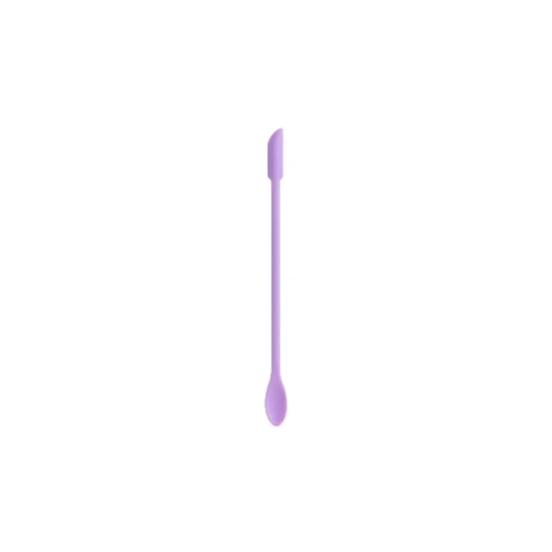 3Pcs Double-Head Silicone Spatula Soft Brush Cosmetic Digging Spoon Lengthened Jam Scraping Spoons Portable Makeup Brushes Set