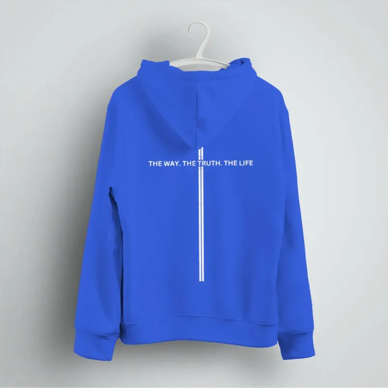 Christianity Jesus Men Women Hoodies Luminous Style Letter "The Way The Truth The Life" Casual Hoody Unisex Bible Verses Hoodie — image 4