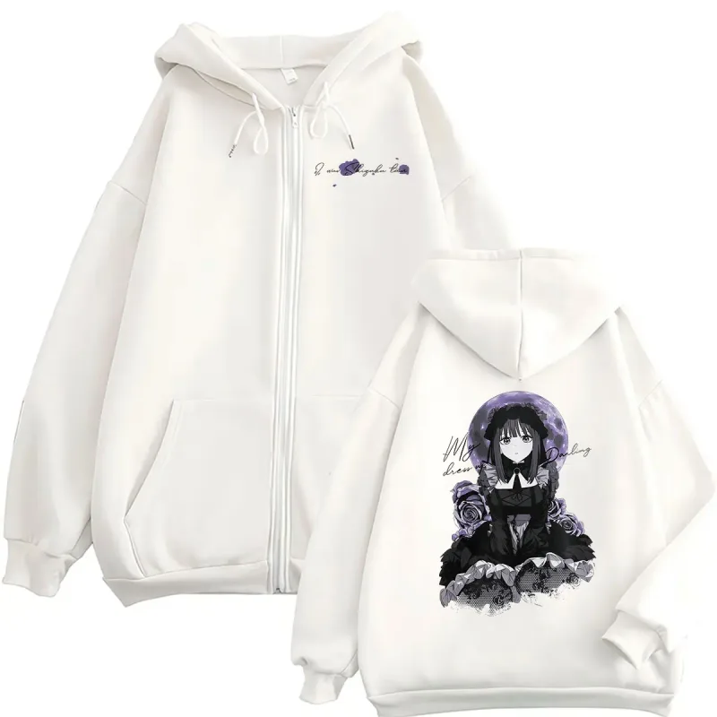 2026 Anime Marin Kitagawa My Dress Up Darling Zipper Hoodie Men Women Kawai Fashion Fleece Pullover Coats Sweatshirts Streetwear
