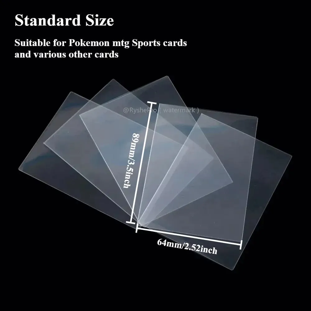 100 stk Hot Transparent MTG-korthylstre Standardstørrelse Klar TCG-kortbeskytter Indvendigt kortdæksel til sportsbrætspil 64x89 mm