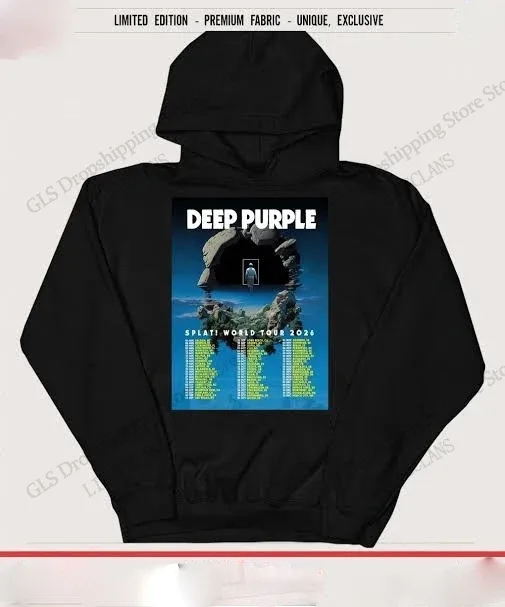 Rock Deep Purple Splat World Tour 2026 3d Print Hoodies Men Women Fashion Band Hoodies Sweatshirt Men Clothing Moletom Tracksuit