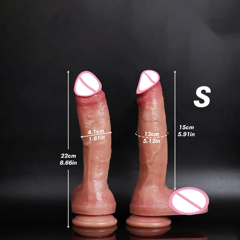 Oversized Soft Realistic Thick Dildo Gay Sex Toy for Women Suction Cup Big Dick Anal Plug Vaginal Masturbators Silicone Penis