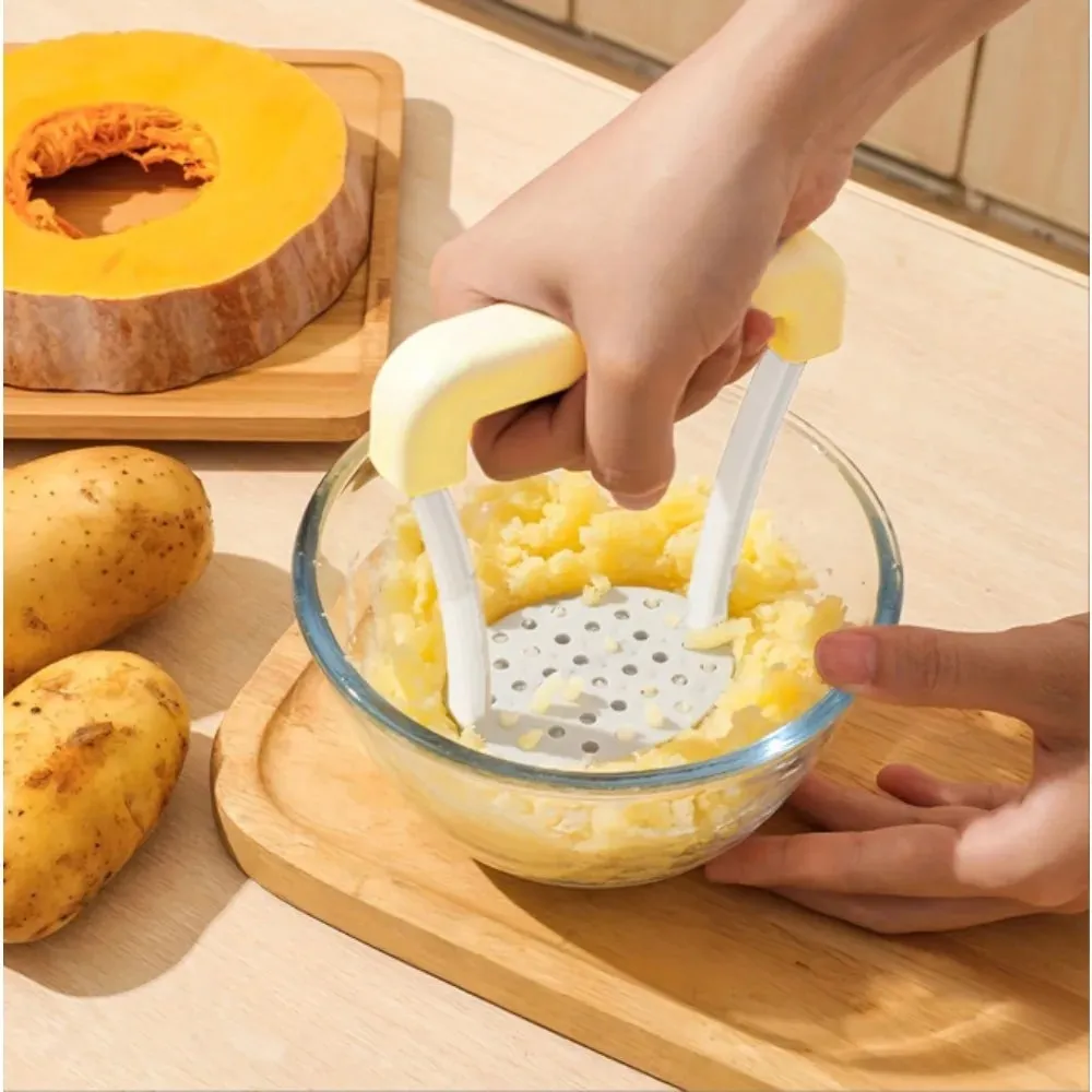 1PC Portable Plastic Manual Potato Masher – Kitchen and Home Use Potato Masher and Press – Multifunctional Food Processor