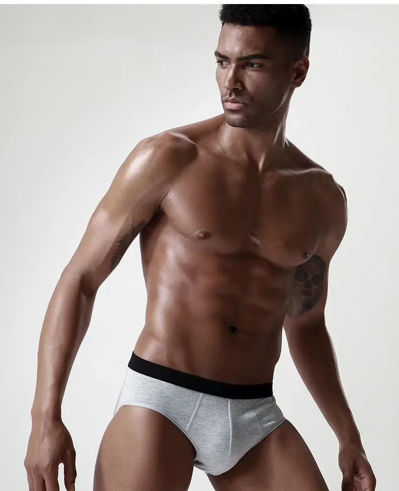 1 Teile/los Briefs Männer Unterwäsche Sexy Dessous Männlichen Höschen Baumwolle Unterhose Atmungsaktive Cueca Gestreiften Calcinha Großhandel Viele 5025