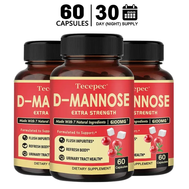 D-Mannose Urinary Tract Health Formula Contains Organic Cranberry and Dandelion To Support Bladder Health and Detoxification
