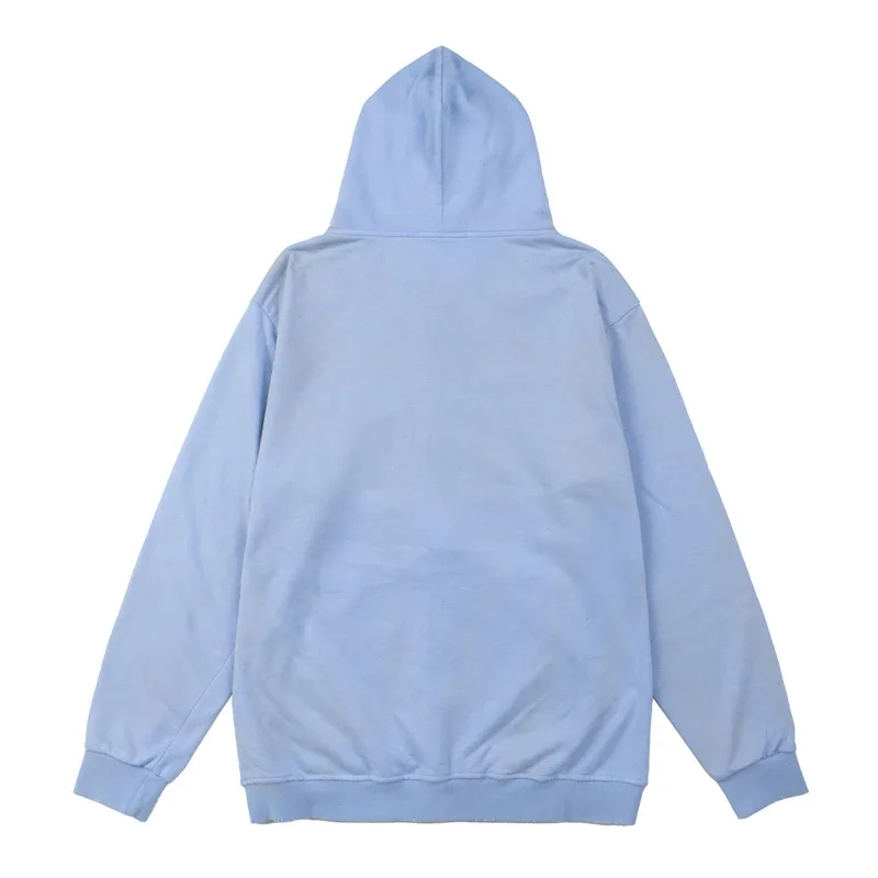 Street Casual SATOSHI Hoodies Pullover Embossed Pattern Embroidery Turtle Shell Design Washed Hooded Men Women Loose Sweatshirts