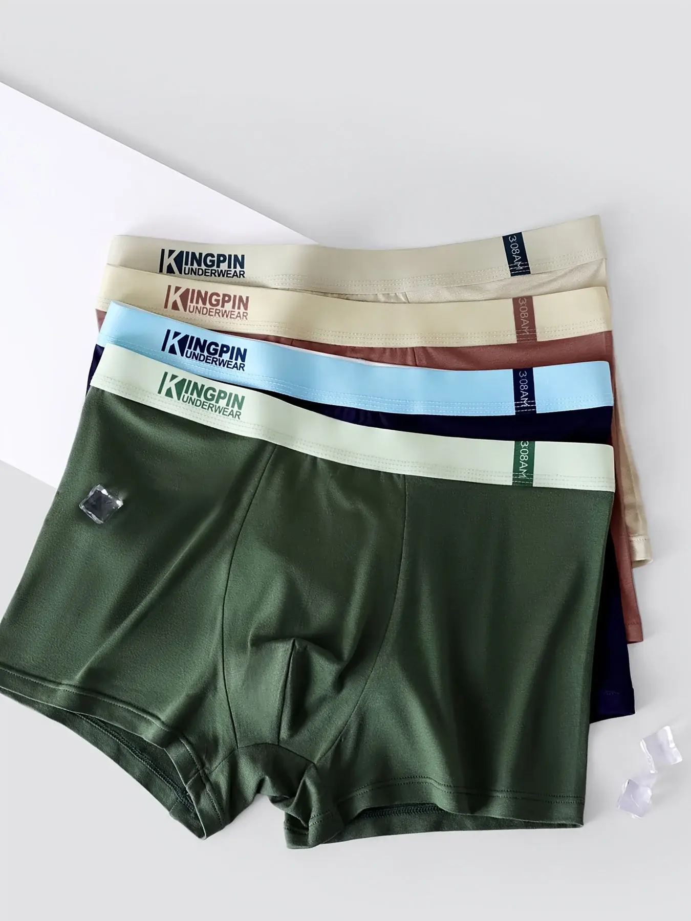 4Pcs/Set Boxers Man's Bamboo Fiber Panties Casual Fashion Underpants Breathable Men's Boxer Shorts Sports Homme Underwear S-XXL