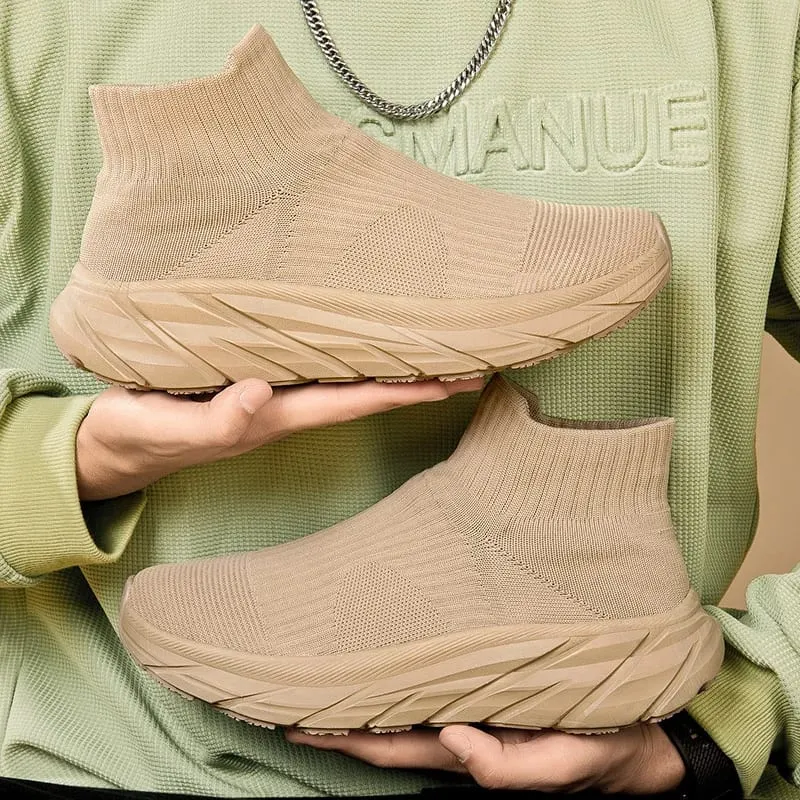 Men Running Walking sock Shoes winter boots Casual Sneakers plush warm shoes Sport shoes Lightweight Men Sneakers Casual Shoes
