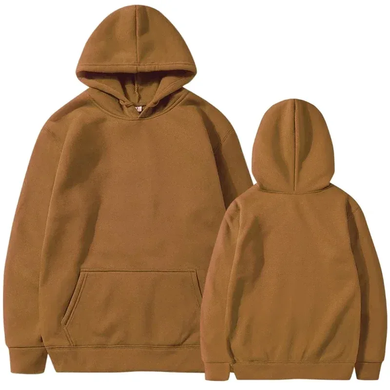 Men's Hoodies Women Pullover Spring Autumn Casual Hoodie Sweatshirts Solid Color Hoodies Oversize Black Sweatshirt For Male