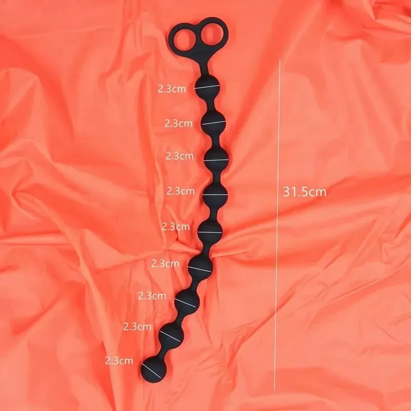 Large Anal Plug for Men & Women Multi-Size Silicone Anal Beads Trainer Kinky Adult Sex Toys for Beginners