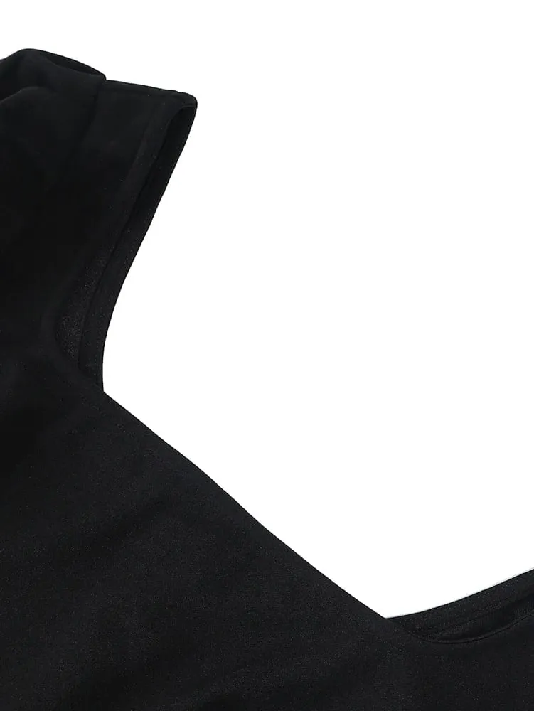 2026 New Women's Square-Neck Pullover Dress: Casual and Elegant Commuter Style Long Sleeves Everyday Wear Loungewear