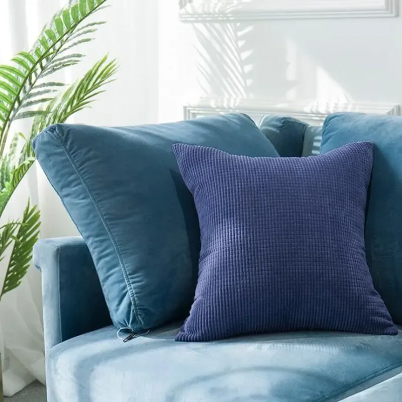 Solid Luxury Square Cushion Cover 30x50/40x40/45x45/50x50cm Soft Decorative Throw Pillow Case for Sofa Car Home