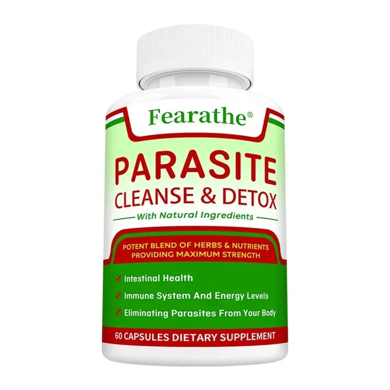 Parasite Cleanse & Detox Capsules - Promote Intestinal Cleansing and Detoxification Relieve Constipation Supplements