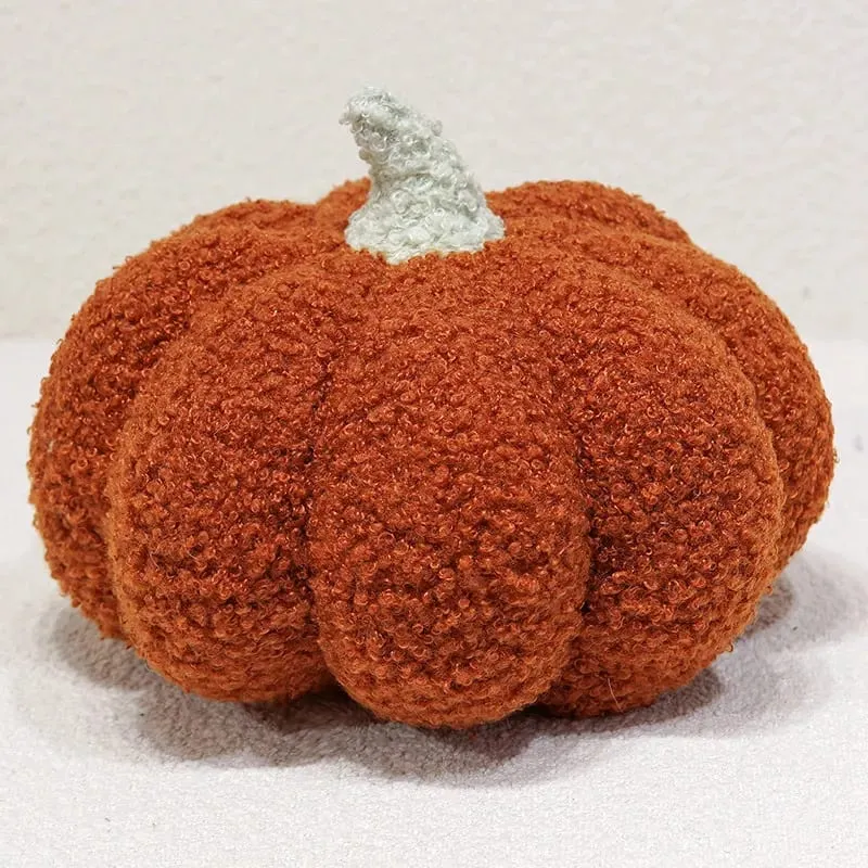 Multicolor Pumpkin Plush Pillow Soft Stuffed Pumpkin Cushion Home Decoration Cute Plush Toy Halloween Gift Bedside Bed Cushion