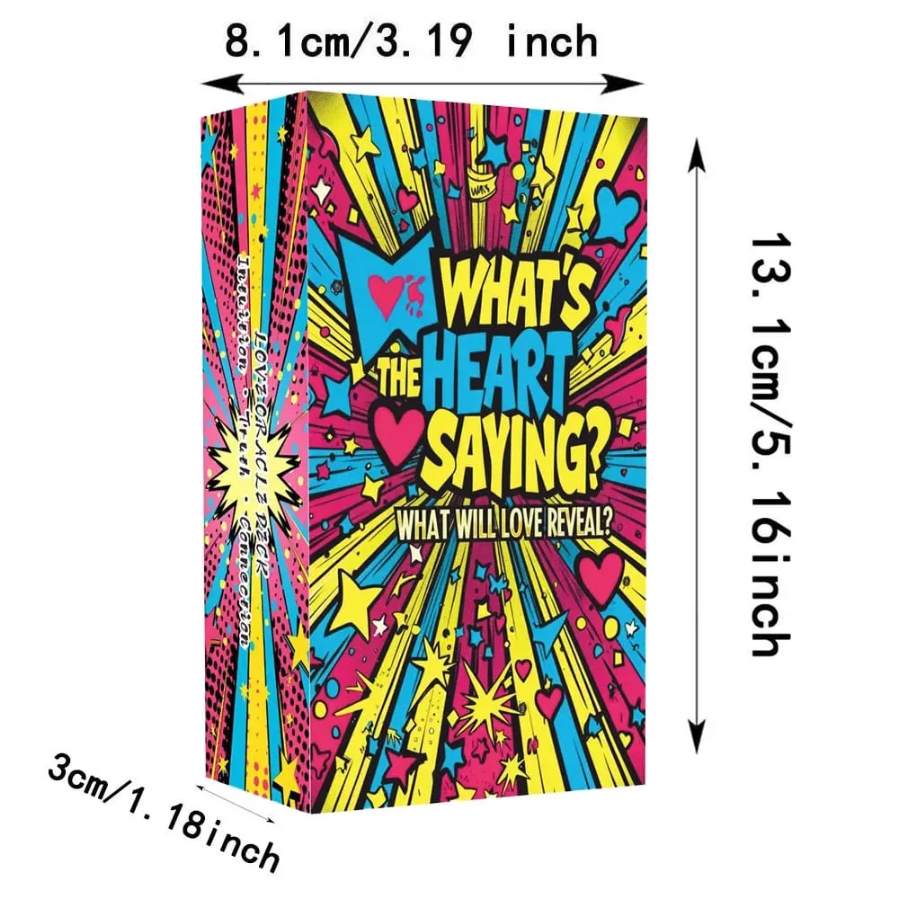50Pcs What Will Love Reveal Oracle Cards 13x8 Cm Card Game Revealing Truths About Your Love Life and Relationships