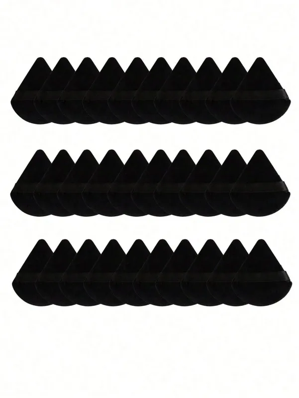 50/40/30/20/10/5 Triangular Velvet Puffs Reusable Puffs Face and Eye Makeup Puffs Foundation Make-up Powder Makeup Tools