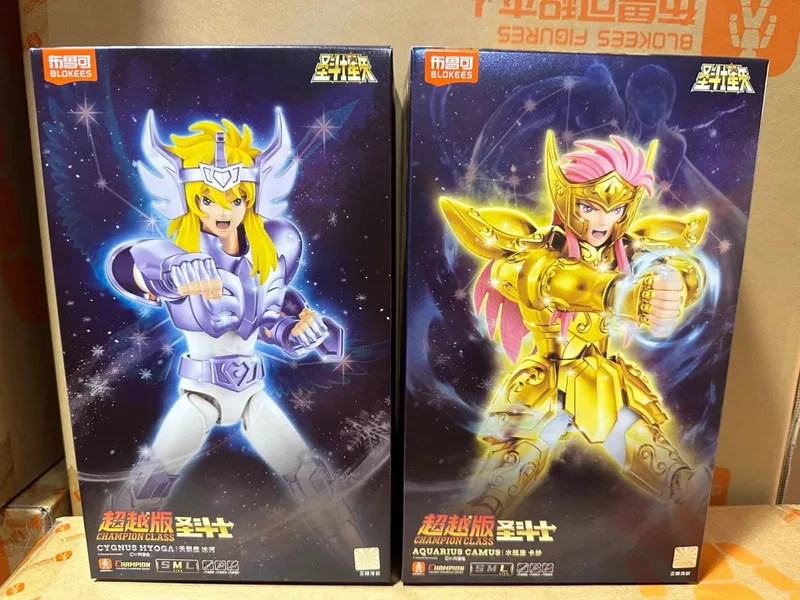 In Stock BLOKEES Saint Seiya CLASSIC CLASS Gold Saint Virgo Shaka Pisces Aphrodite Andromeda Cygnus EX Gold Assembled Model Toys