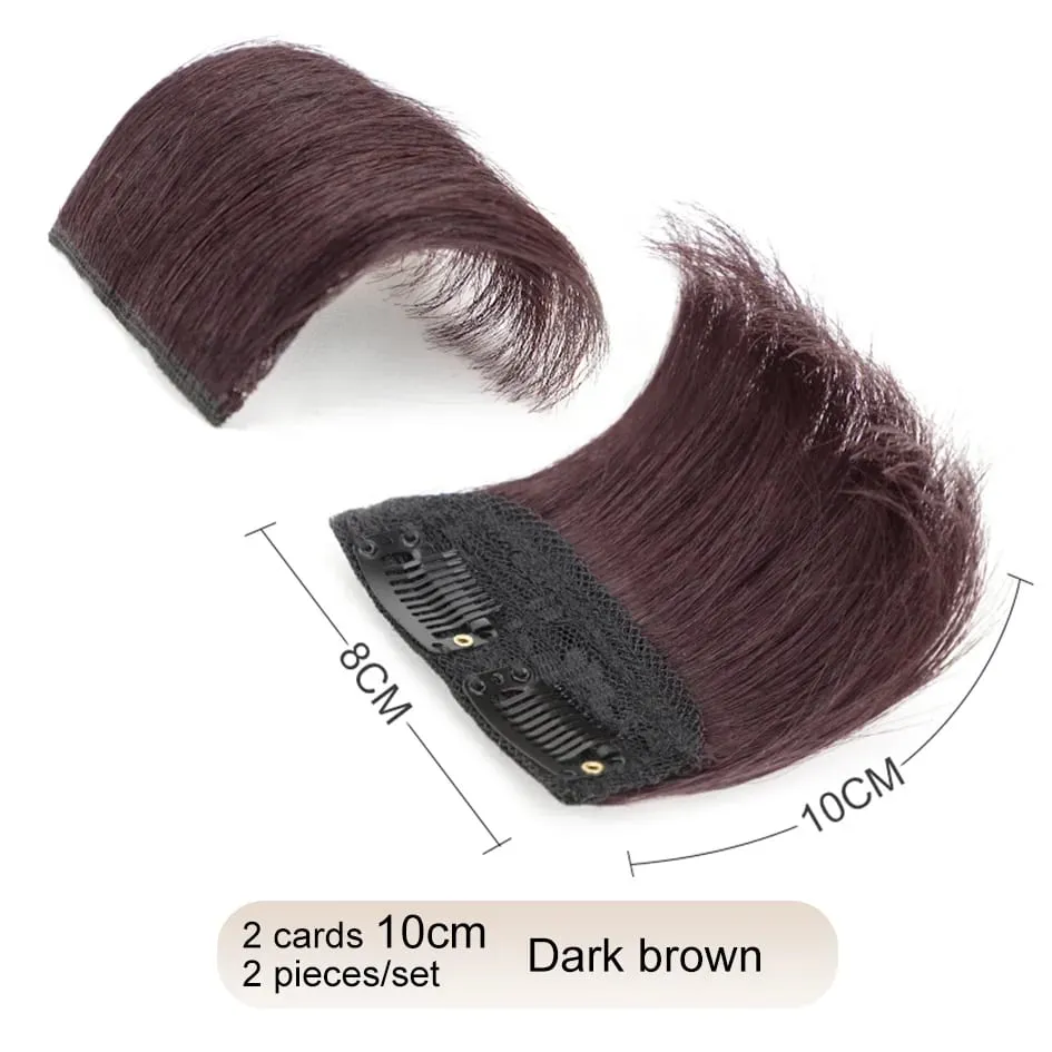 Synthetic 2 pieces/set of wig pads hair extensions opening and top replacement pieces replacement artifact
