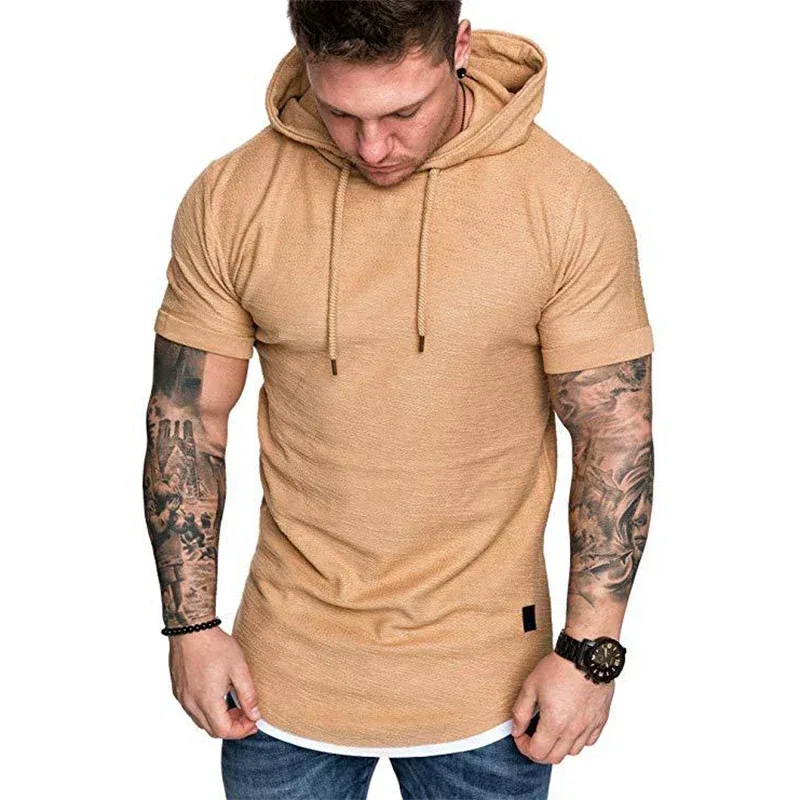 2026 Brand New Mens Hoodies Sweatshirts Short Sleeve Men Hoodies Sweatshirt Casual Solid Color Man Hoodie For Male Hooded