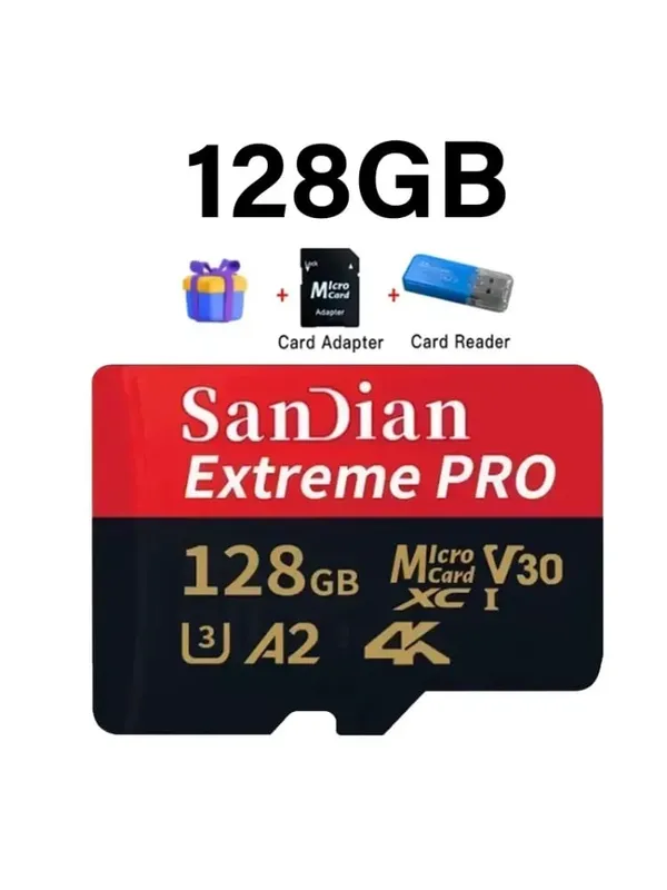 クラス 10 U3 V30 防水メモリ SD カード USB アダプタ付き 128GB 512GB 高速マイクロ TF/SD カード電話ラップトップカメラ用