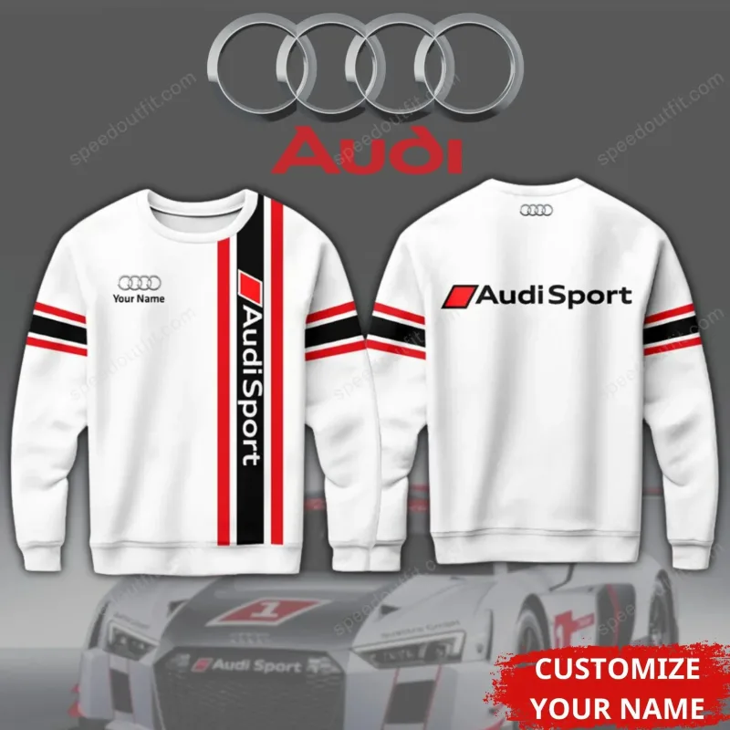 Spring and Autumn New Men's and Women's Long sleeved Hoodies Spring and Autumn Clothing Sports and Leisure Audi Brand Top