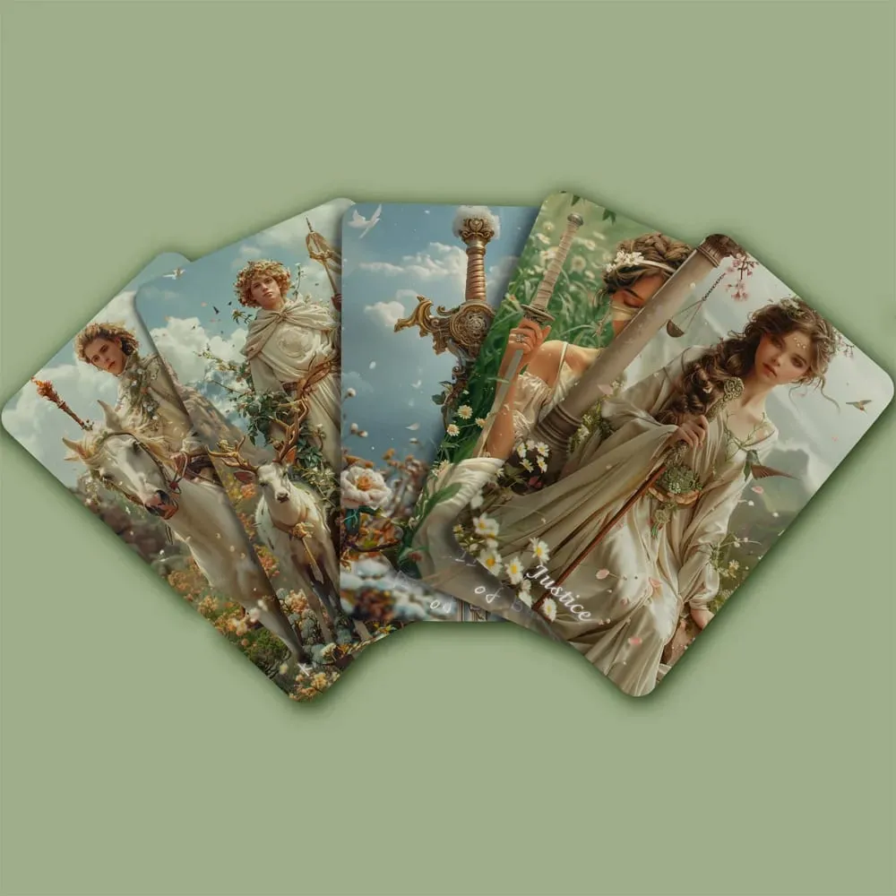 Tarot Cards for Beginners with Guidebook Spring Sprout Tarot Deck 80 Oracle and Tarot Cards Cards with Gilded Learning Edge