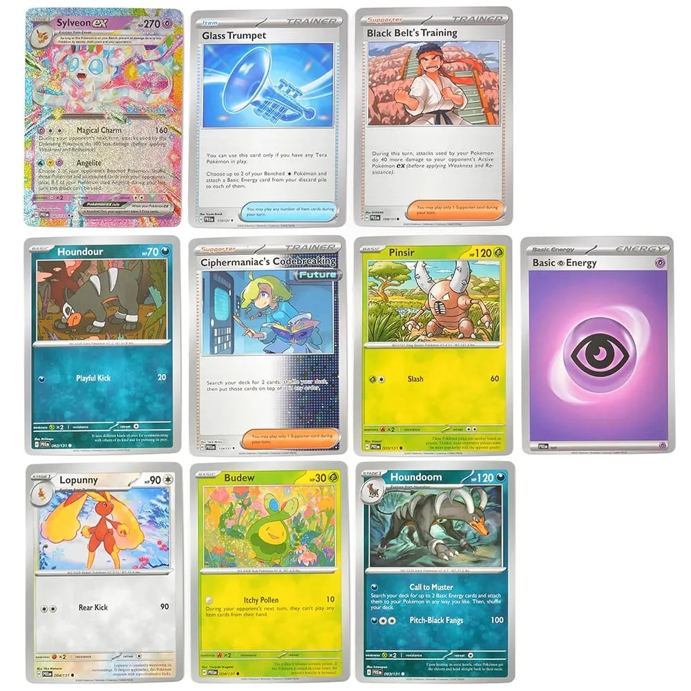 360Pcs English Pokémon TCG: Prismatic Evolutions Scarlet Violet Box Pokémon trade card 36 Pack Box gift