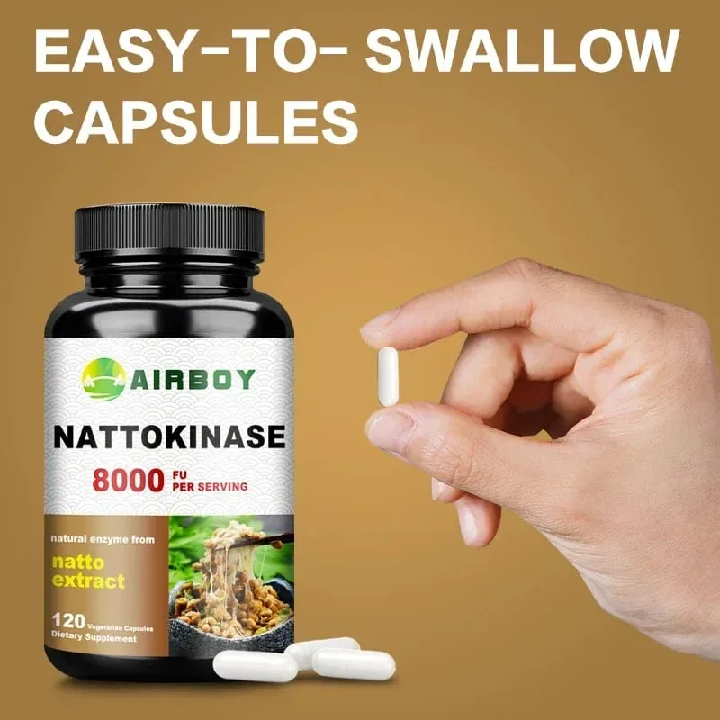 Nattokinase - Beauty and Skin Care Promotes Blood Circulation Maintains Blood Pressure Balance Supports Heart Health