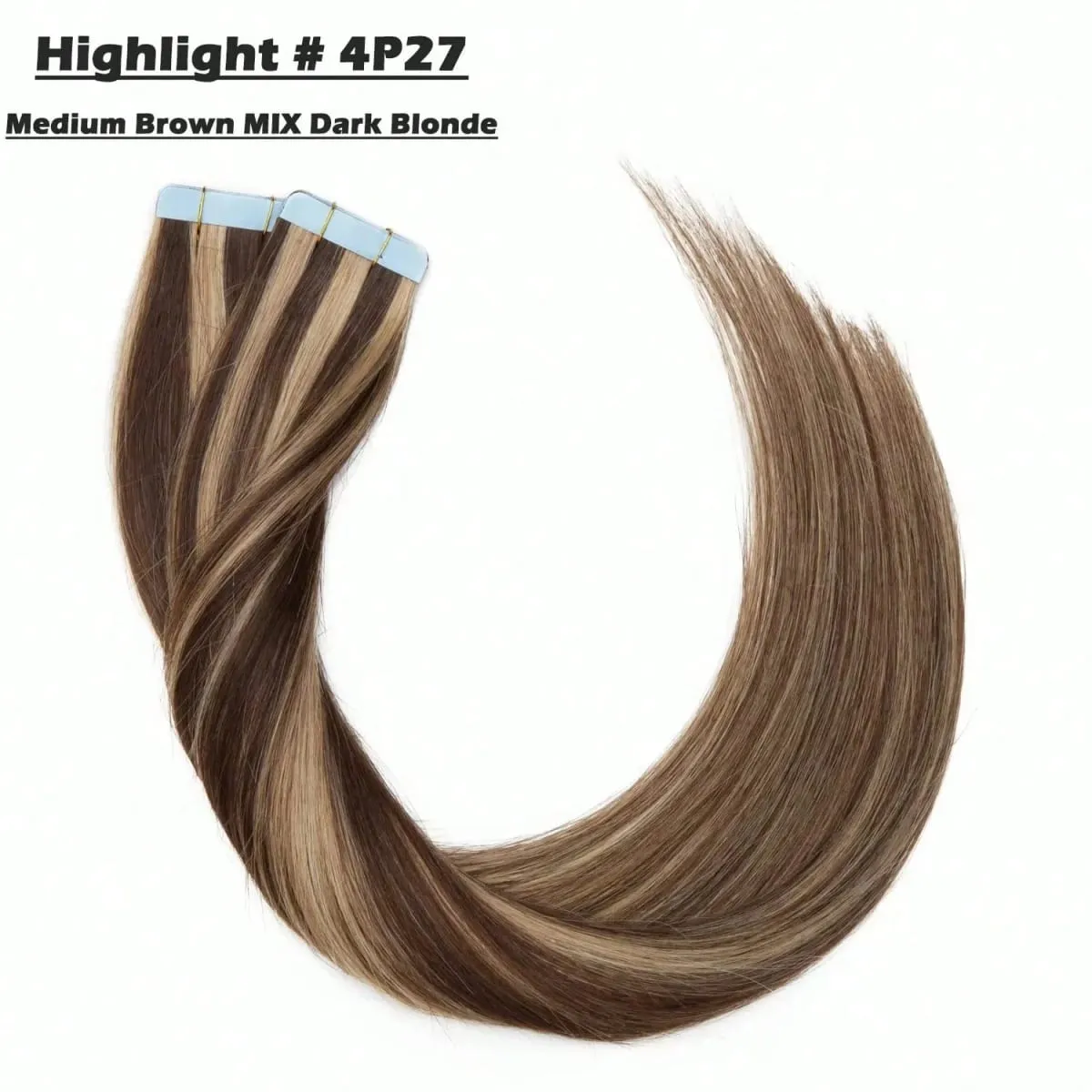 Jessie's Wig #4P27 Piano Highlight 16-26 Inches 50g 20pcs/pack Tape In Human Hair Extensions Real Human Hair Silky Straight