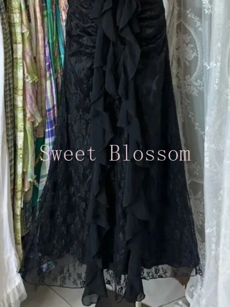 French Retro Slim Slash Neck Elegant Dress Babae Bagong Gothic Vintage Black Party Dresses High Street Chic Skinny na Damit 2025