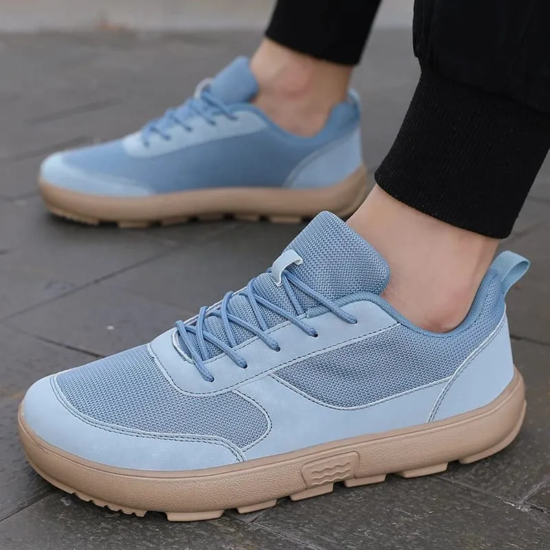 Unisex Wide Toe Barefoot Shoes Mesh Breathable Walking Shoes Casual Sneakers Street Style Minimalist Running Shoes for Daily Use