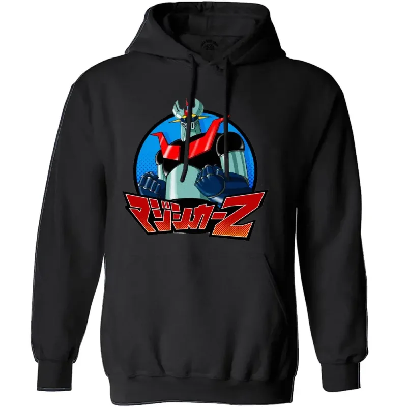 Japanese Mazinger Z Shirt Mens Cool Wear Fashion Hoodies Tops Cartoon Men Clothing Graphic Hoodied Anime Clothes Long Sleeve