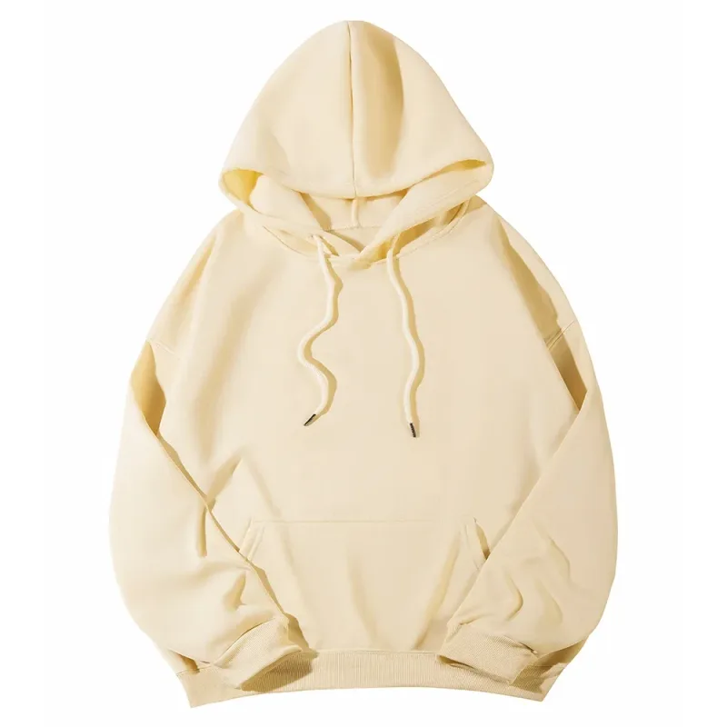 Autumn Winter Fleece Hoodies Fashion Casual Sweatshirts Men Women Harajuku Warm Oversized Pullovers 11 Colors Hip Hop Streetwear