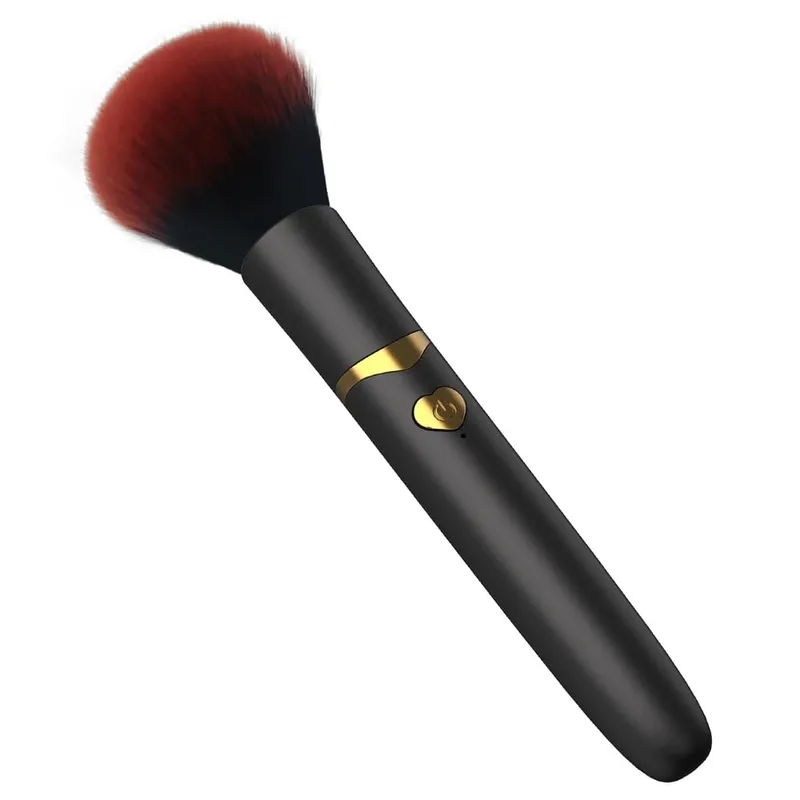 Electric Loose Powder Brush Multifunctional Quick Makeup Brush Blush 10 Gears Vibration Rechargeable Makeup Brush Tools