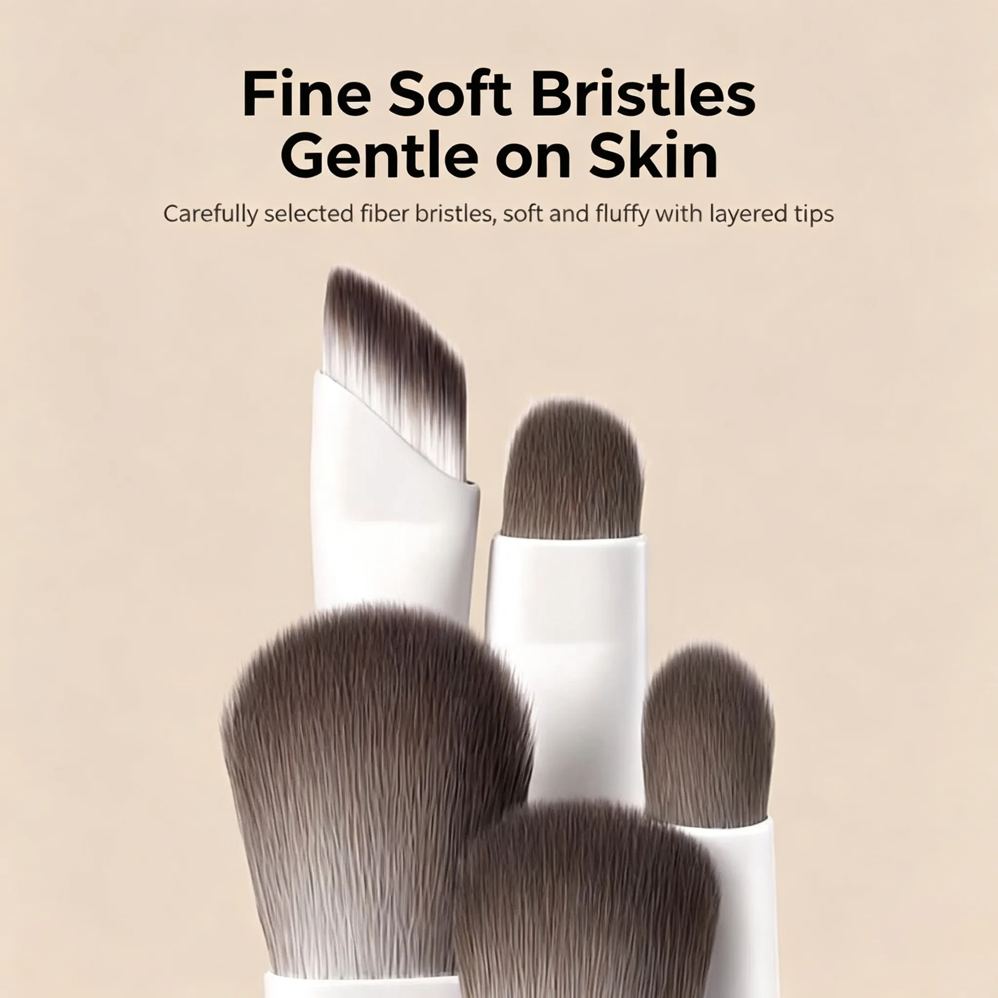 Eye Shadow Brush Set for Beginners Including Color Application Under-Eye Liner and Blending Detail Brushes